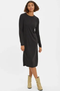 Vestido de malha midi