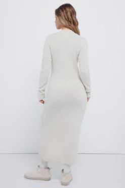 Vestido de malha trançada
