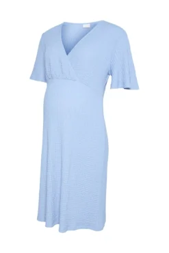 Vestido de maternity e amamentação de manga curta