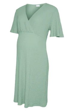 Vestido de maternity e amamentação de manga curta