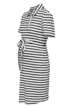 Vestido de maternity e amamentação de manga curta curta
