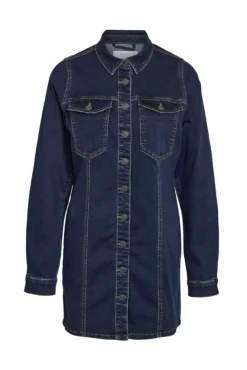 Vestido denim curto