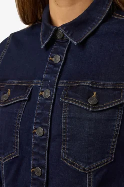 Vestido denim curto