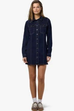 Vestido denim curto