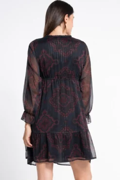 Vestido de pré-mamã estampado Boho