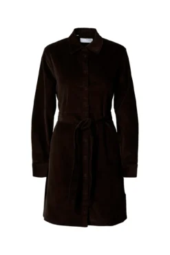 Vestido de veludo cotelê de algodão orgânico