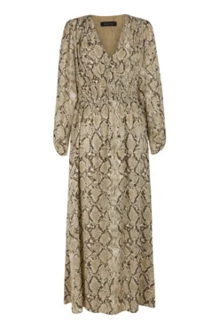 Vestido estampado cobra