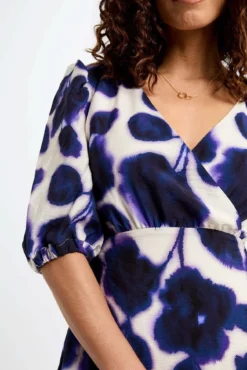 Vestido estampado flare