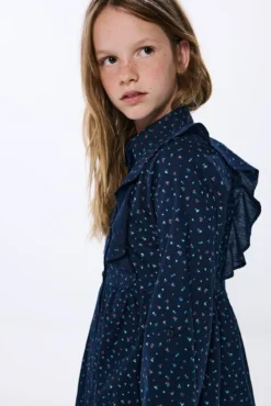 Vestido estampado flores menina