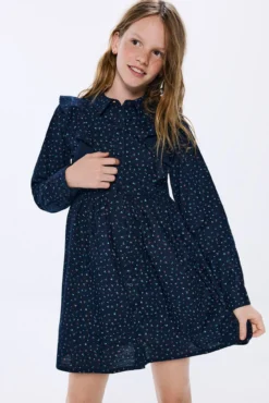 Vestido estampado flores menina