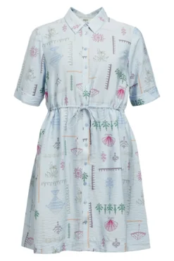 Vestido estampado fluído