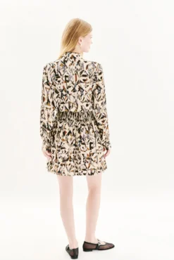 Vestido estampado 100% viscose