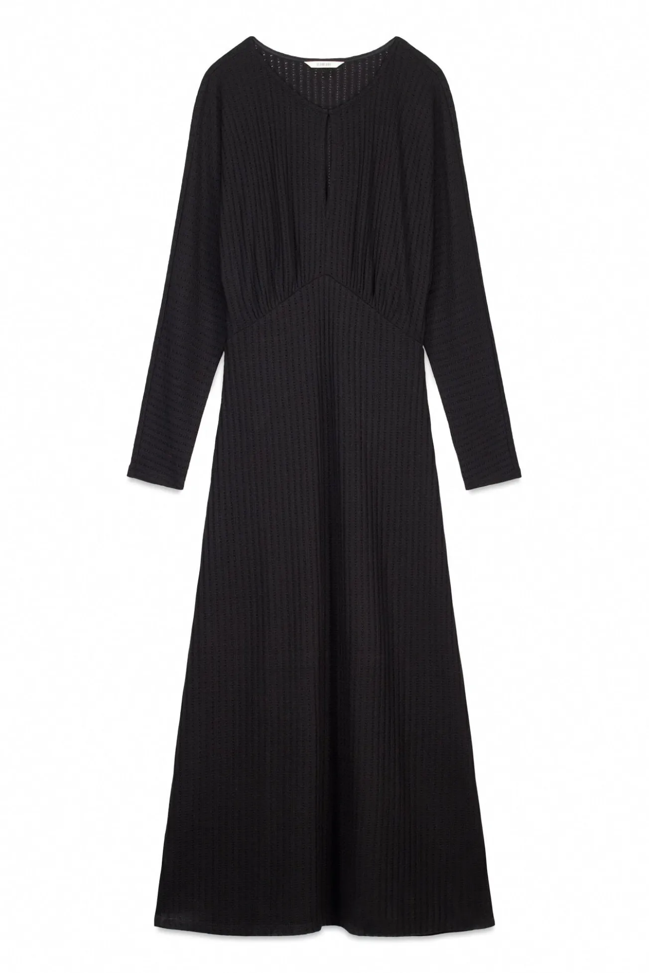 Vestido estruturado com manga morcego