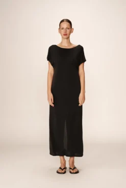 Vestido longo básico em modal
