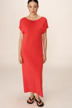 Vestido longo básico em modal