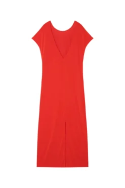 Vestido longo básico em modal