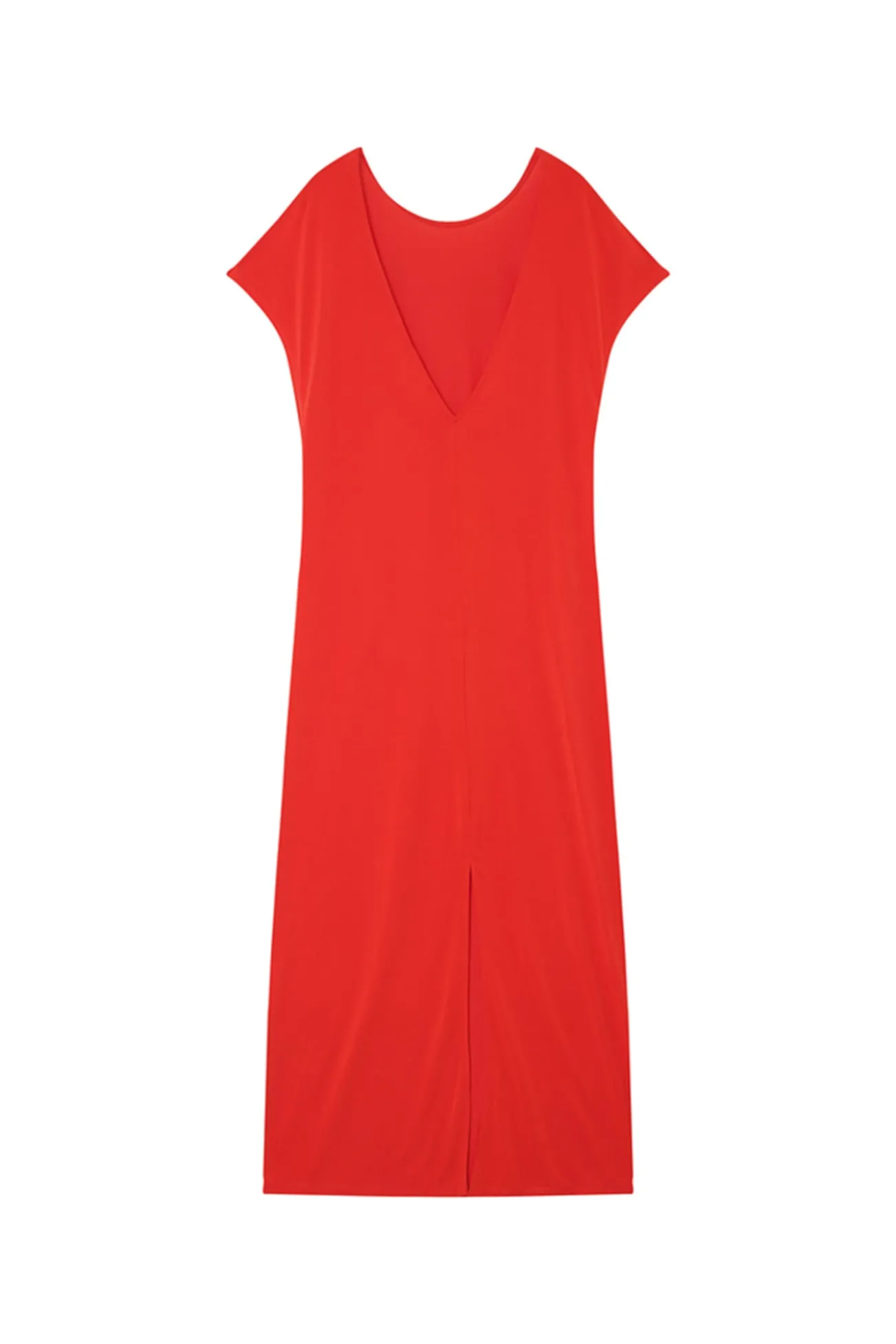 Vestido longo básico em modal