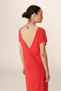 Vestido longo básico em modal