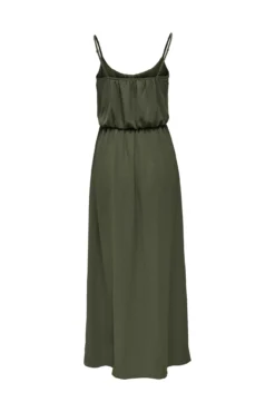 Vestido longo com alças ajustáveis