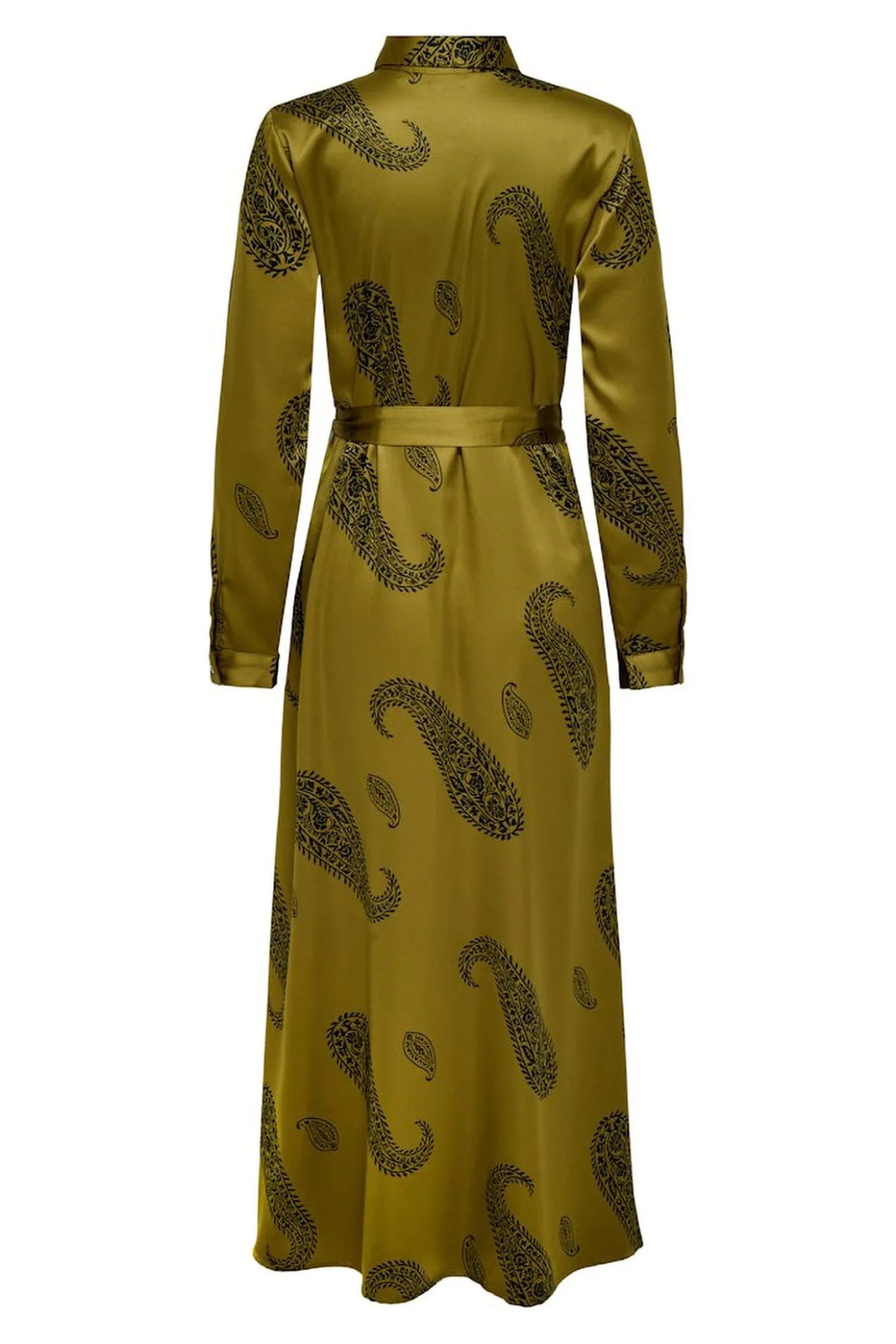 Vestido longo de cetim
