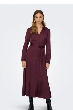Vestido longo de cetim