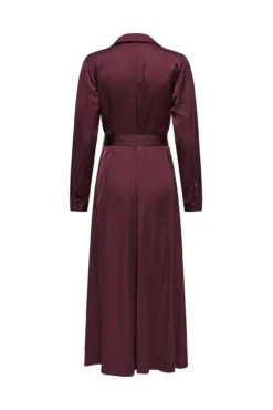 Vestido longo de cetim
