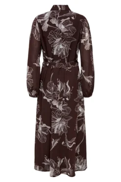 Vestido longo de chiffon
