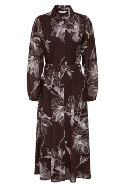 Vestido longo de chiffon