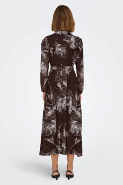 Vestido longo de chiffon