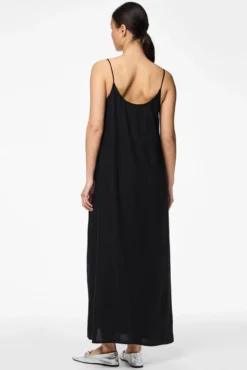 Vestido longo de linho
