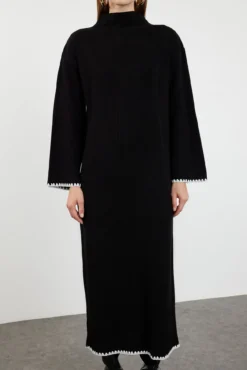Vestido longo de malha