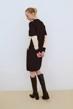 Vestido longo de malha