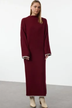 Vestido longo de malha
