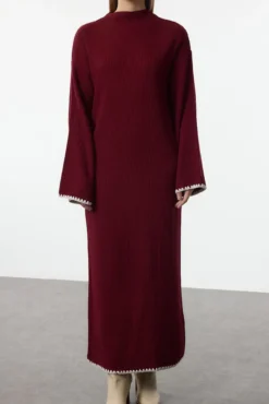 Vestido longo de malha