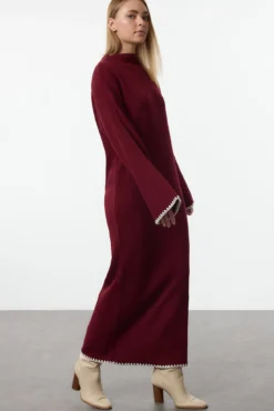 Vestido longo de malha