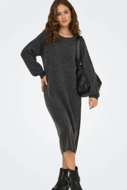 Vestido longo de malha