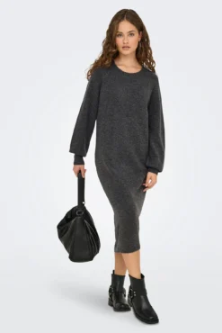 Vestido longo de malha