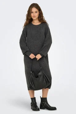 Vestido longo de malha