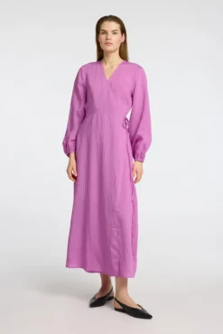 Vestido longo envolvente