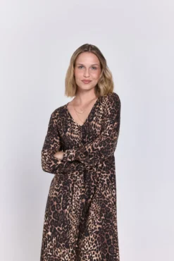 Vestido longo midi fluido