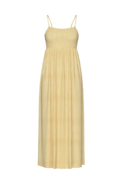 Vestido longo riscas