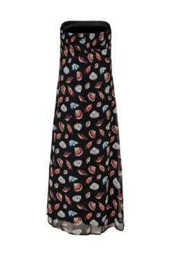 Vestido longo sem alças