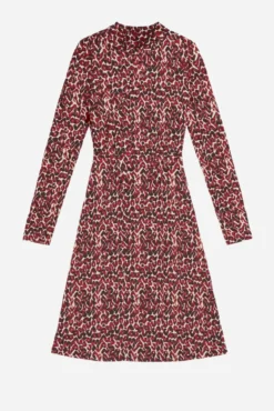 Vestido malha de estampado geométrica