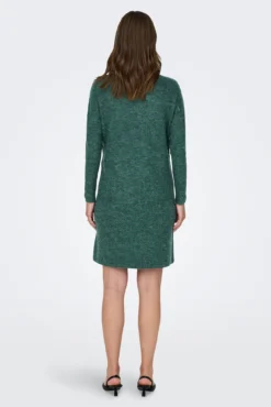 Vestido malha pré-mamã em tricô com gola