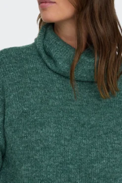 Vestido malha pré-mamã em tricô com gola