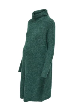Vestido malha pré-mamã em tricô com gola