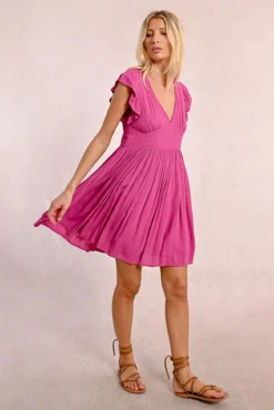 Vestido manga curta