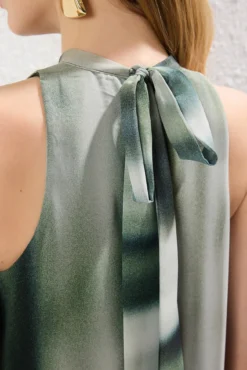 Vestido maxi fluido