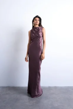 Vestido maxi longo em viscose LENZING™ ECOVERO™