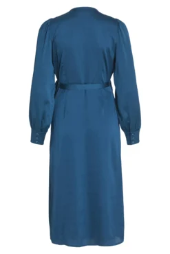 Vestido midi acetinado